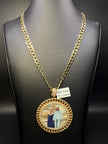 Cuban Solid with Photo Pendant