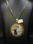 Cuban Solid with Photo Pendant