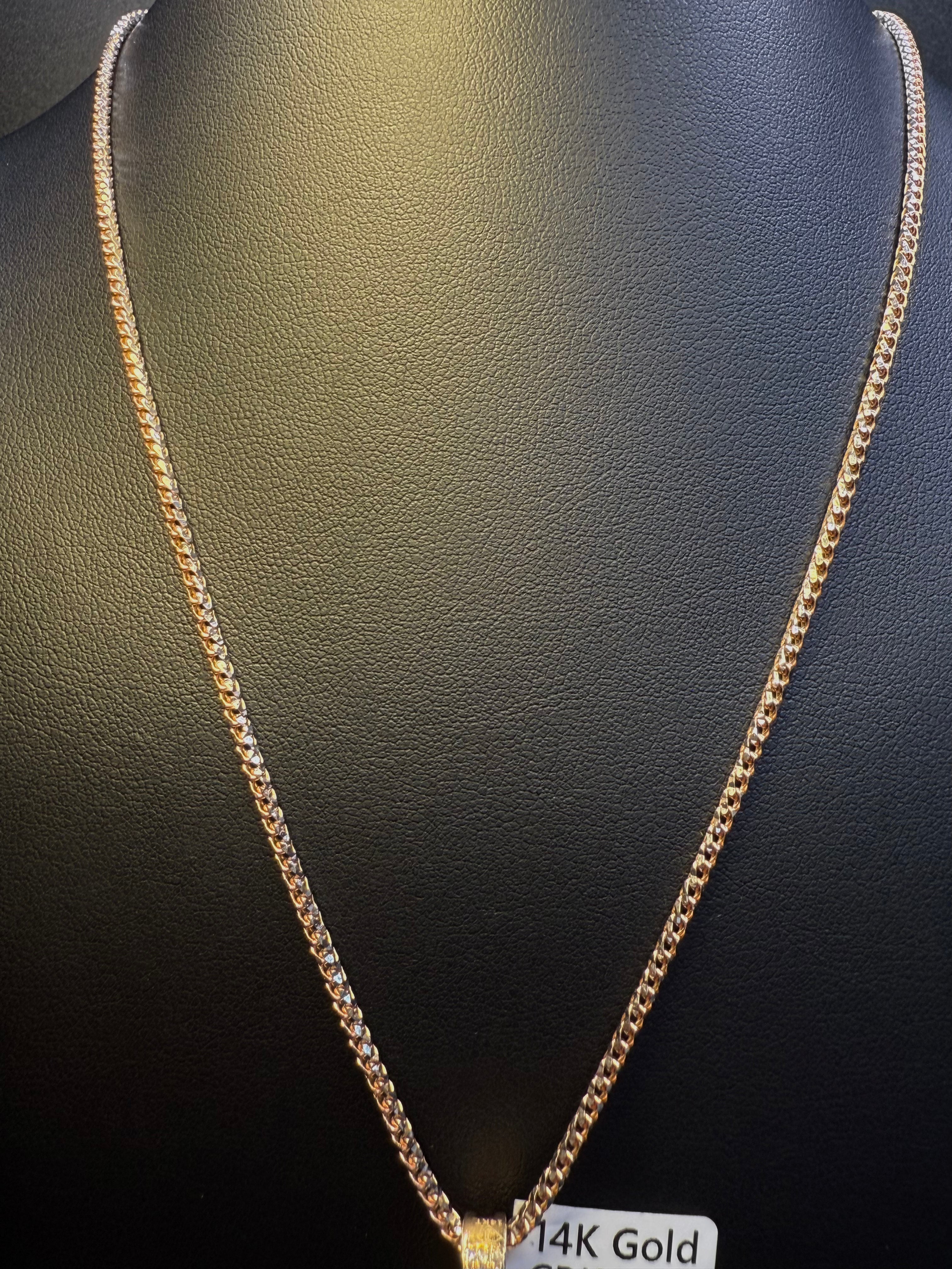 Diamond Heart Shape Franco Chain