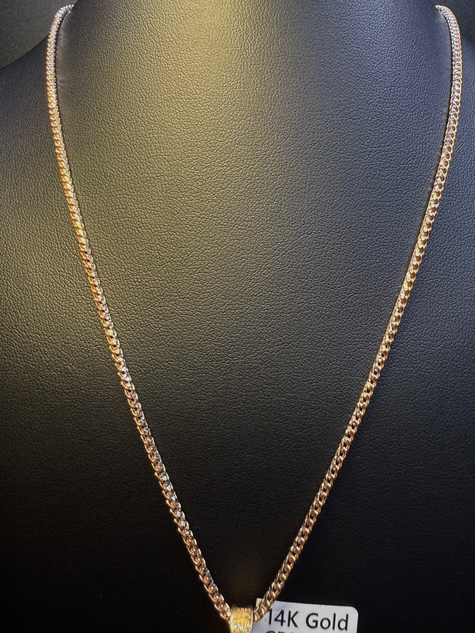 Diamond Heart Shape Franco Chain