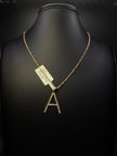 Rope chain with letter 'A' Diamond
