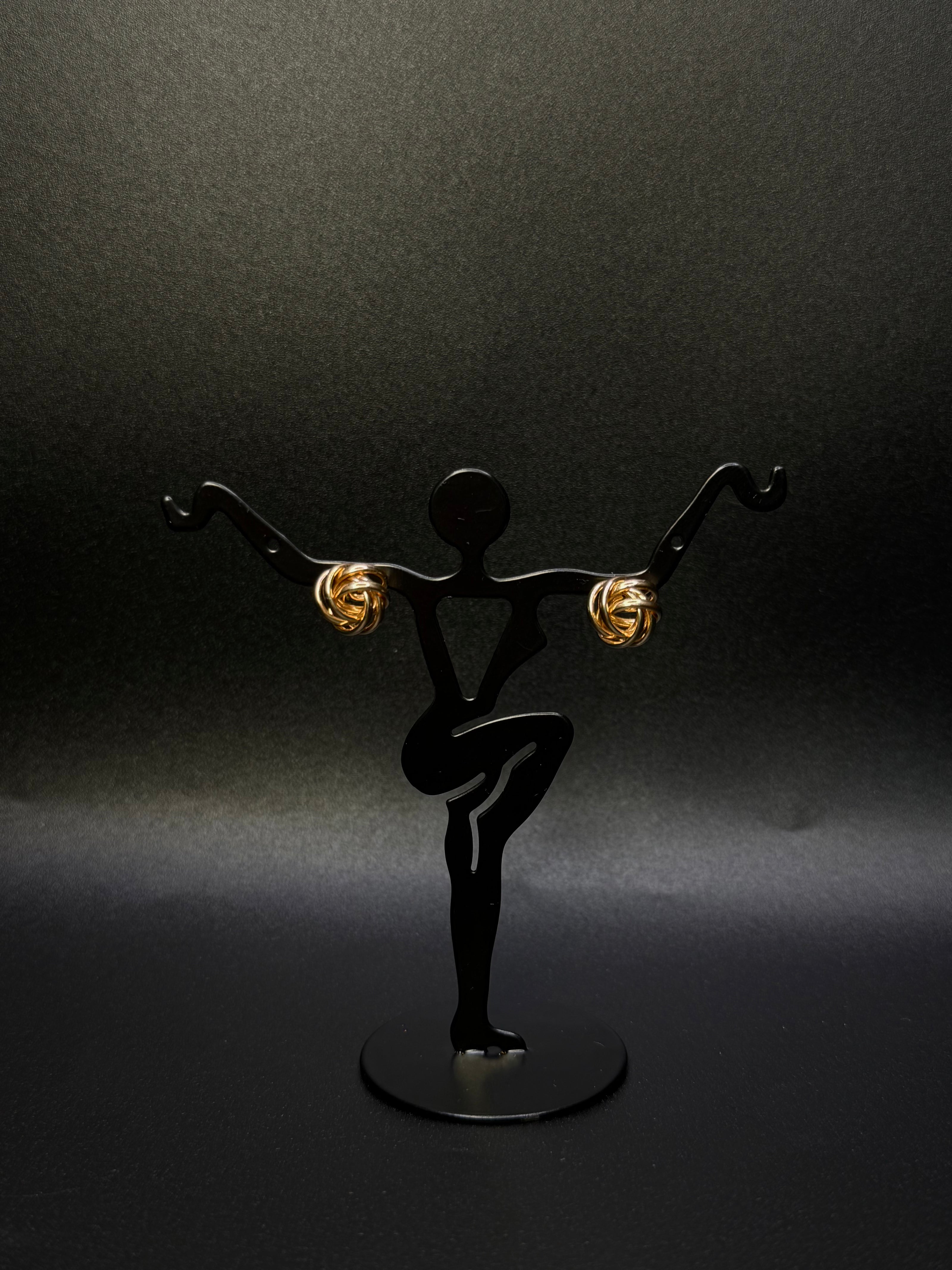 14KT Gold String Studs