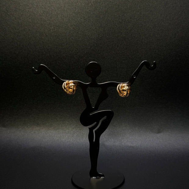 14KT Gold String Studs