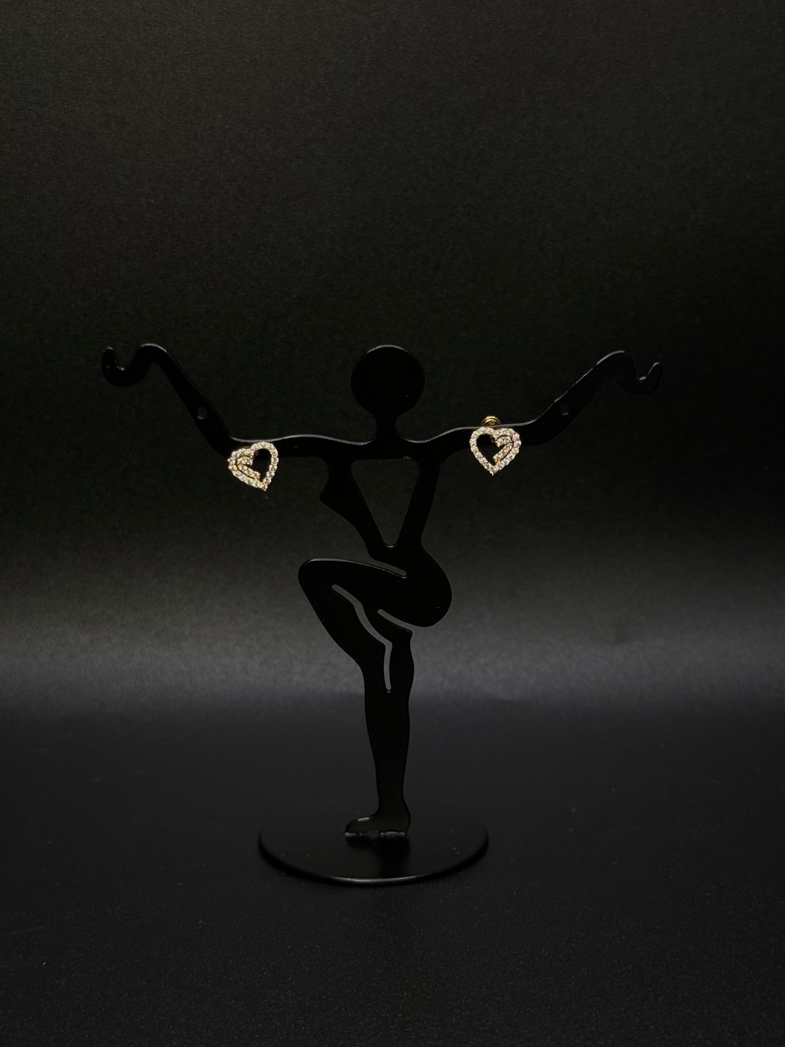 14KT Heart Shaped studs