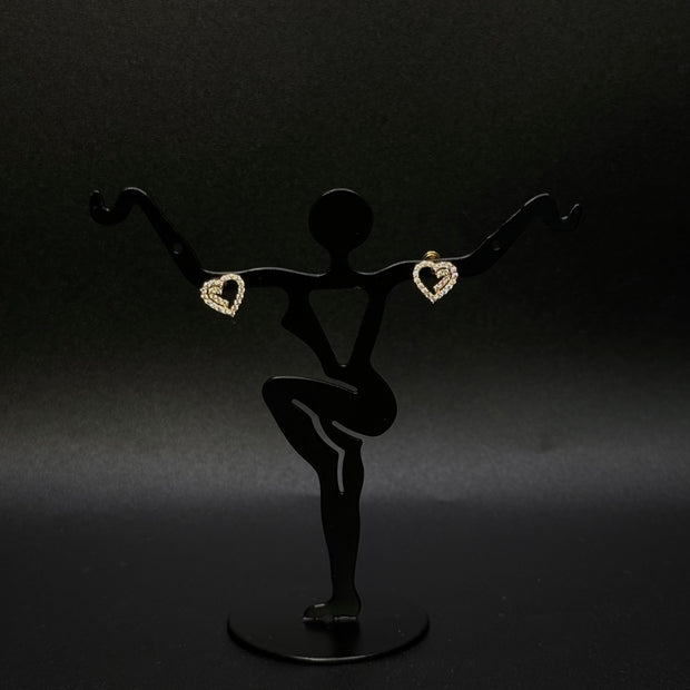 14KT Heart Shaped studs