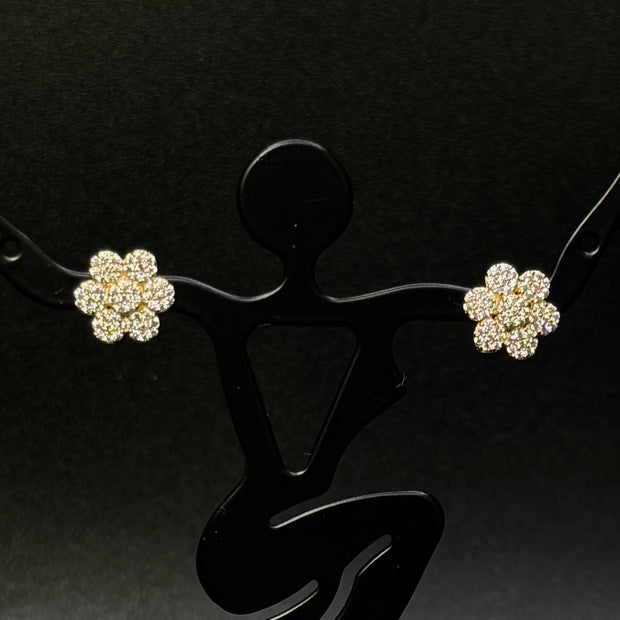 14kt Gold Flower Studs