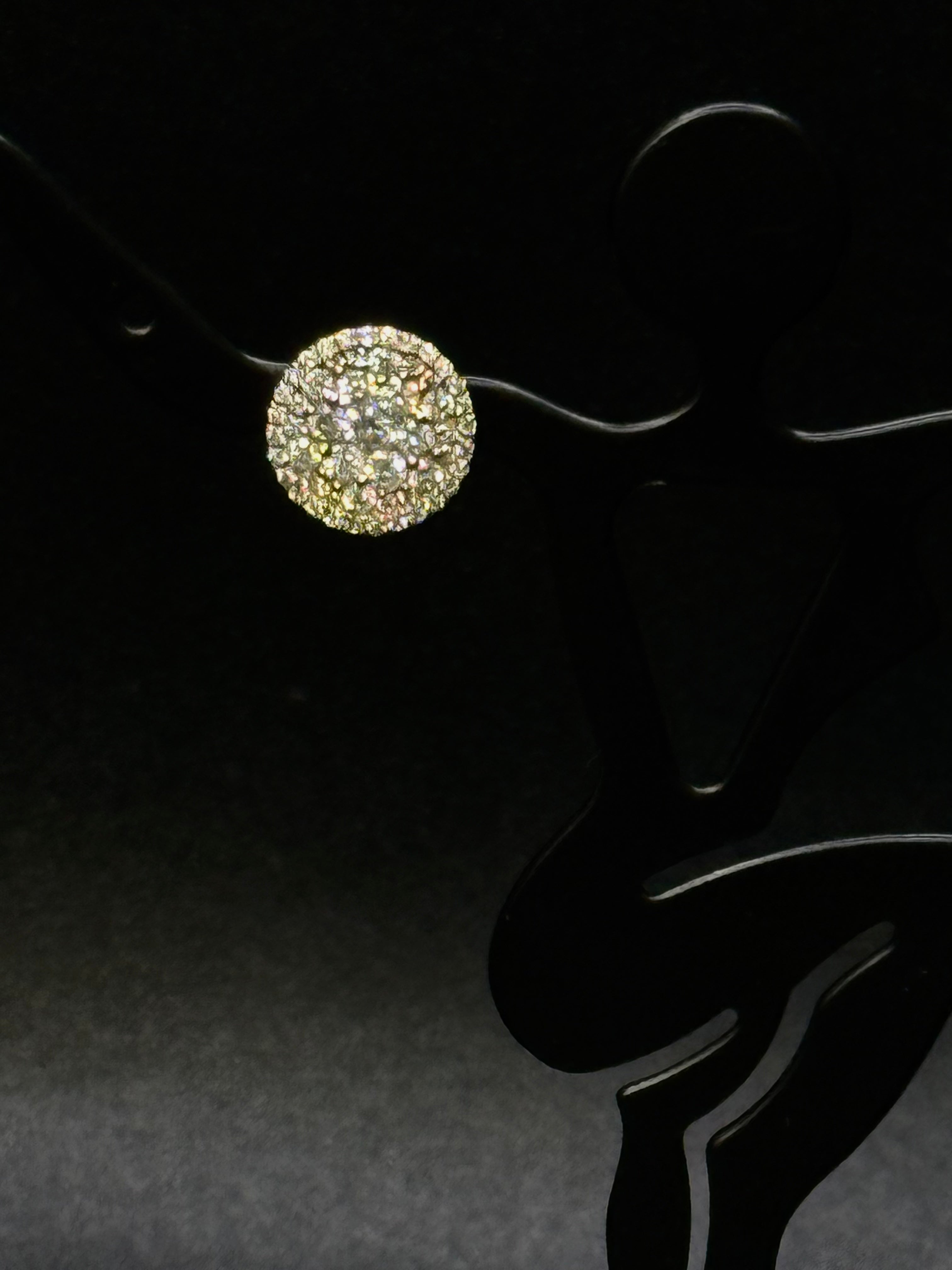 14KT Round Diamond Earrings