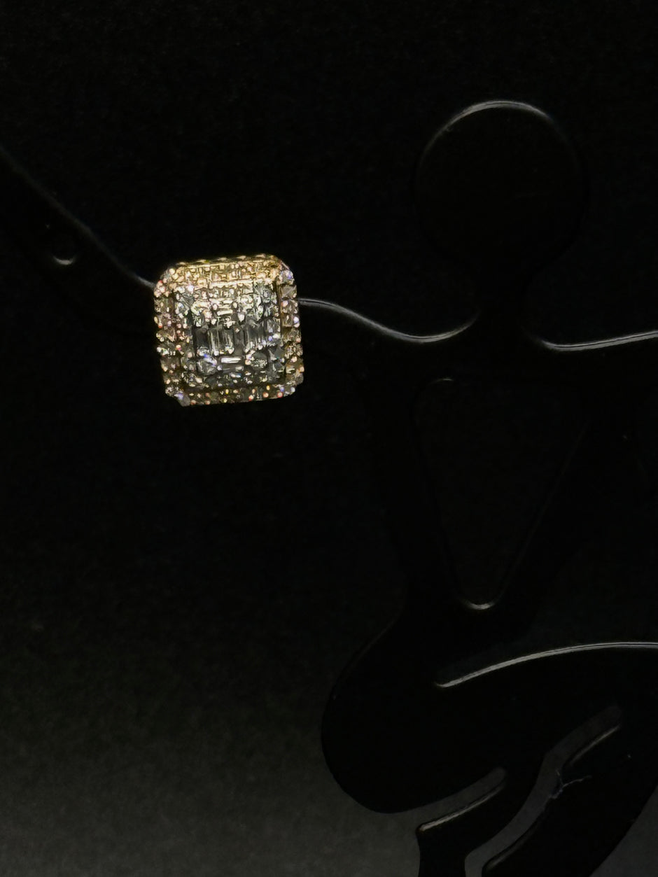 Square Diamond Earrings