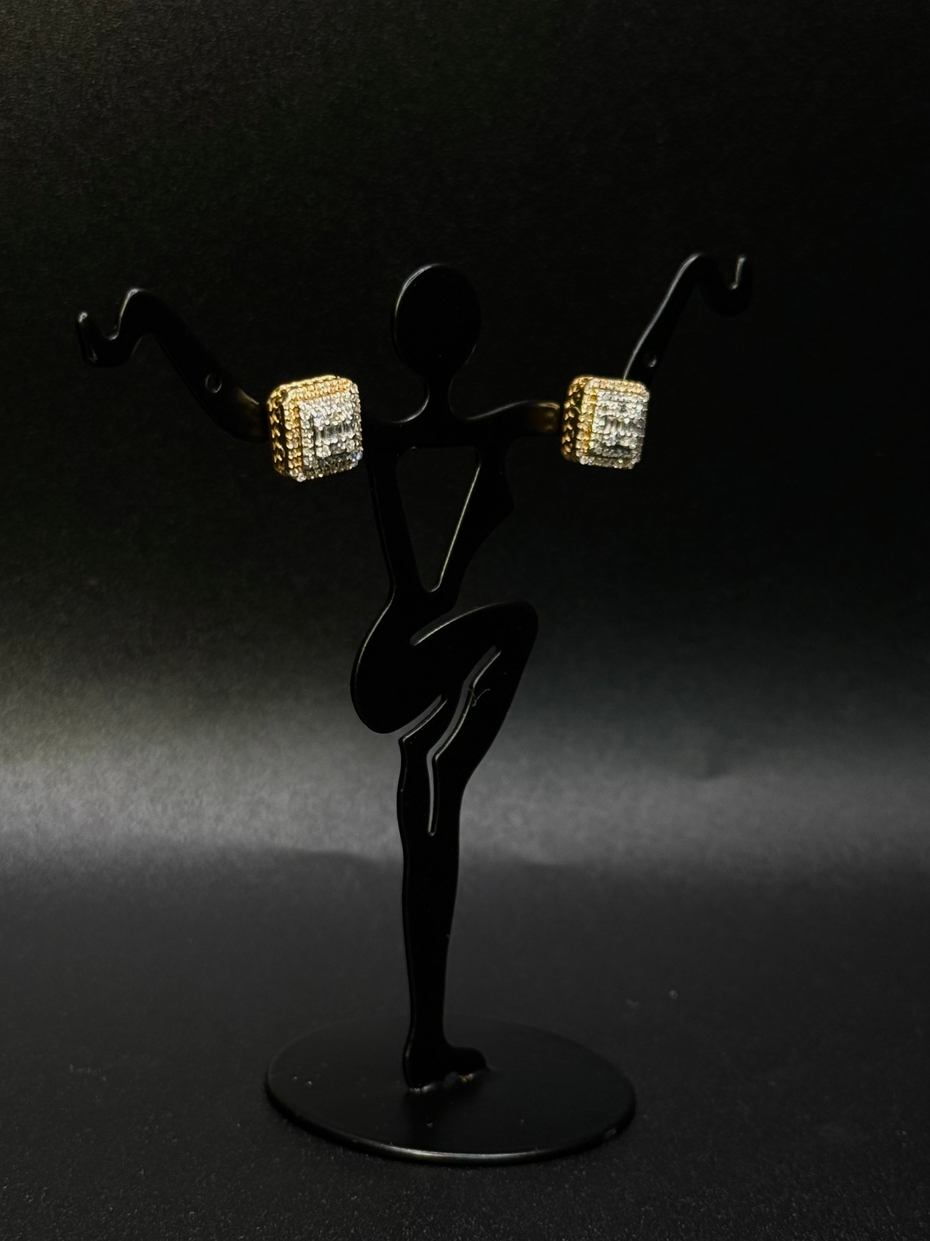 Square Diamond Earrings