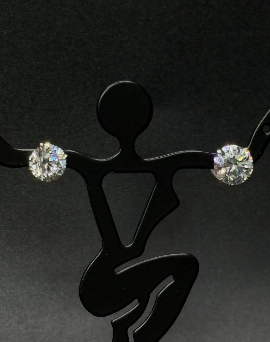 14KT Solitaire Diamonds Studs