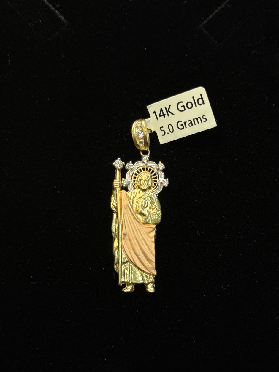 14KT Saint Jude Pendant