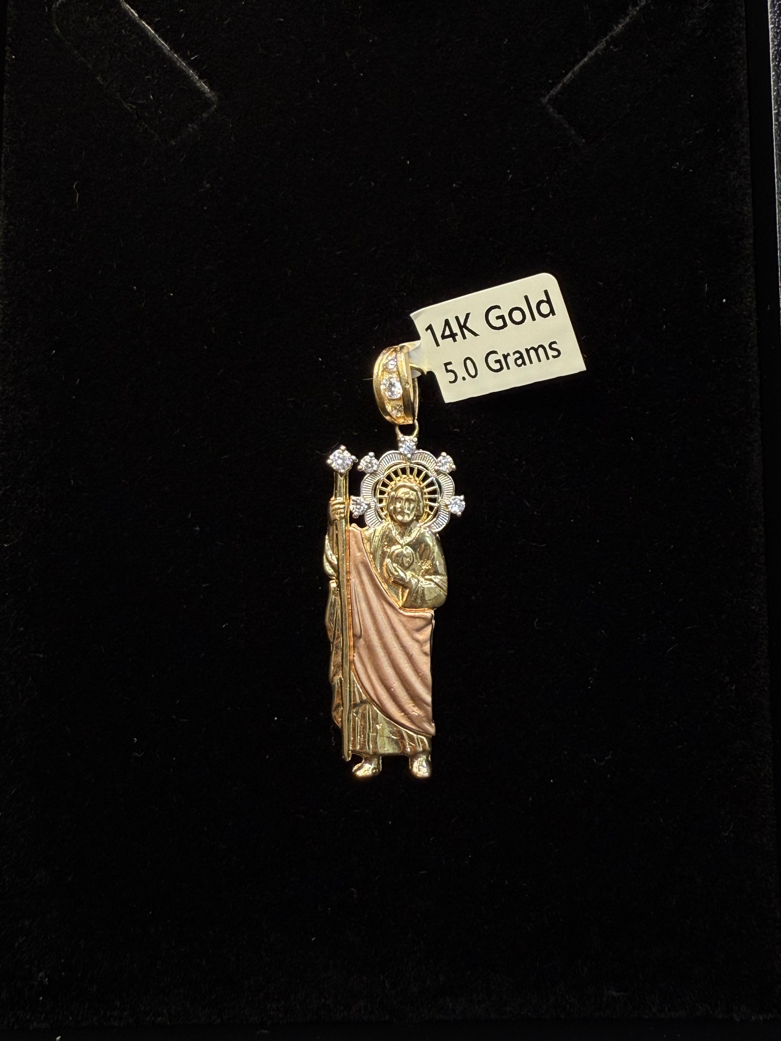 14KT Saint Jude Pendant