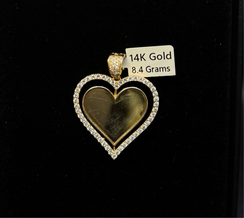 Heart Shape Photo Pendant