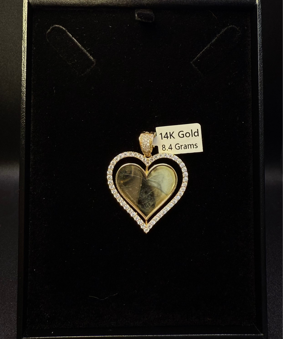Heart Shape Photo Pendant