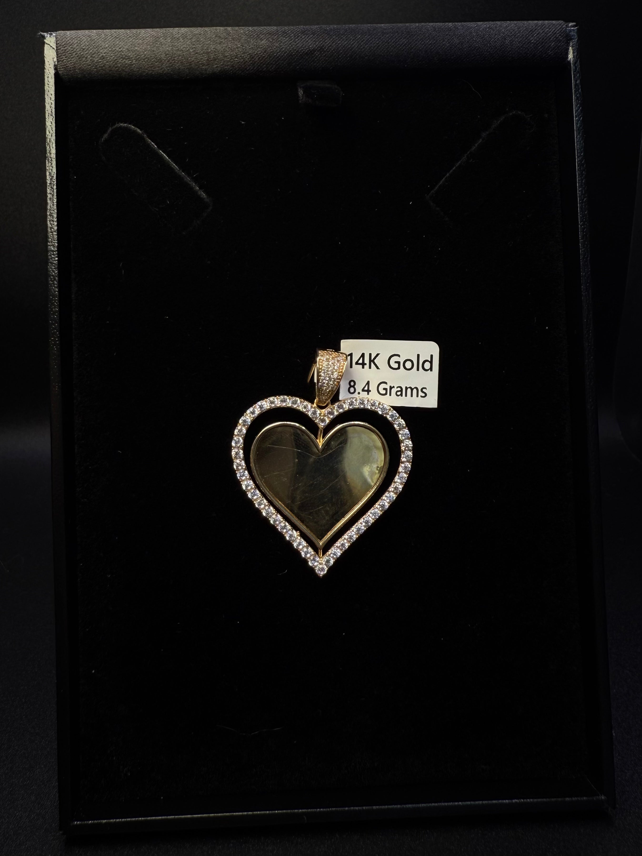 Heart Shape Photo Pendant