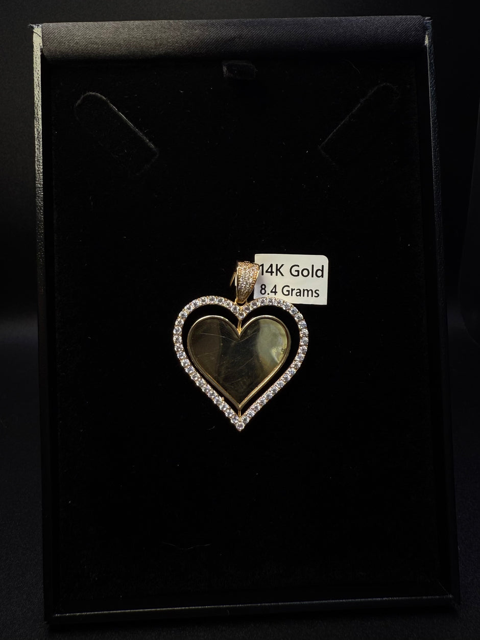 Heart Shape Photo Pendant