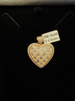 Heart Shape Pendant W/Zirconias
