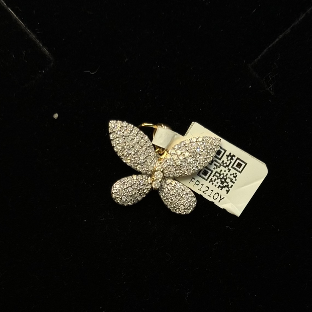 Diamond Butterfly Pendant