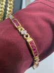 Diamond Bracelet and Ruby
