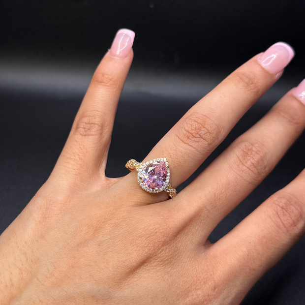 Pink CZ Ring