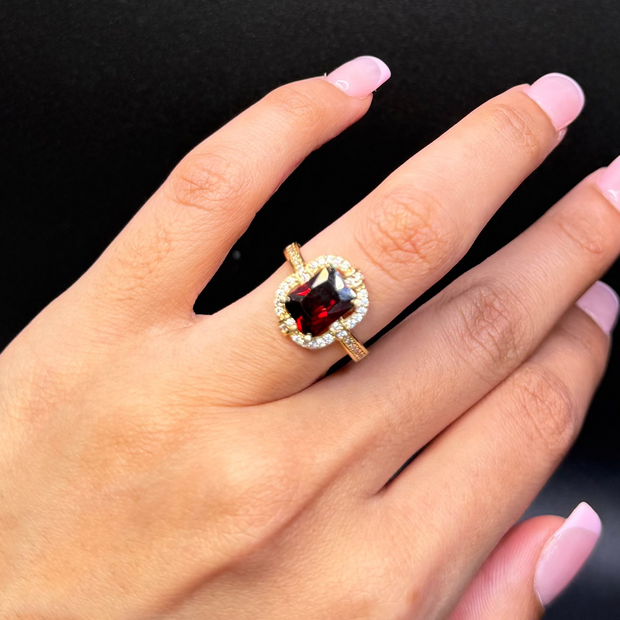 Garnet Stone Ring