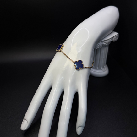 Blue Clover Bracelet