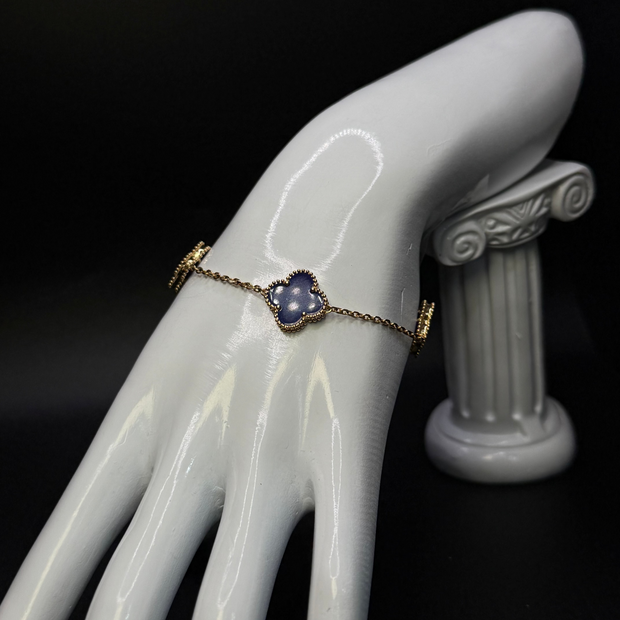 Blue Clover Bracelet