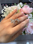 Butterfly Ring 14kt / Lab Diamonds