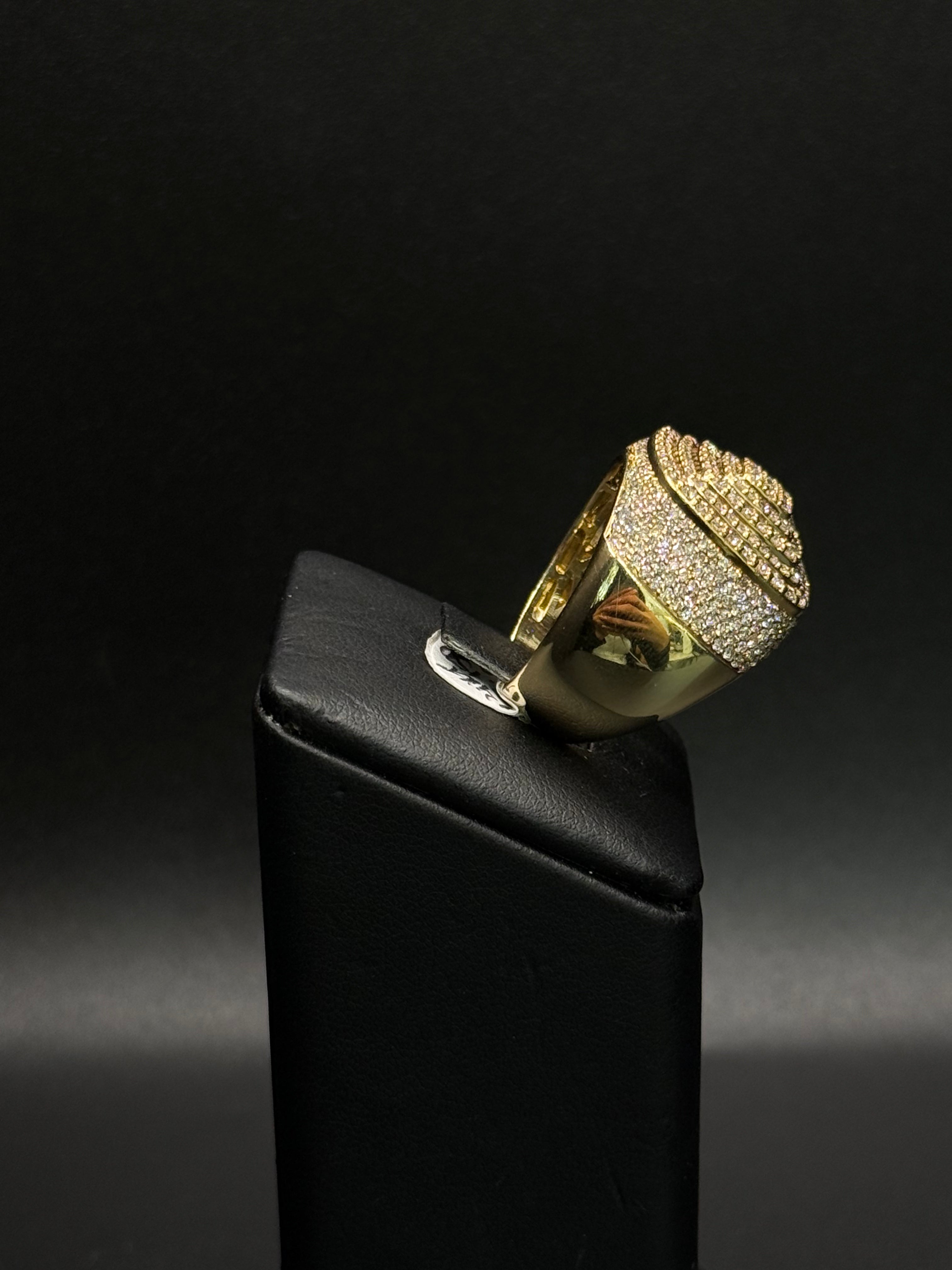 Yellow Gold Diamond Cluster