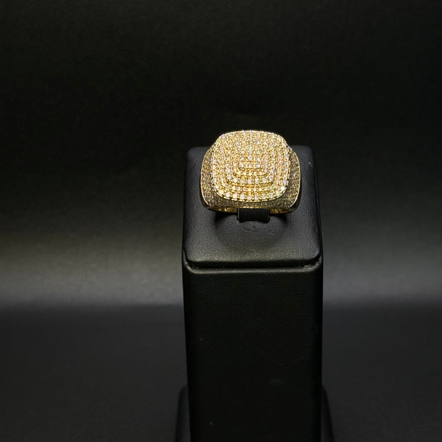 Yellow Gold Diamond Cluster